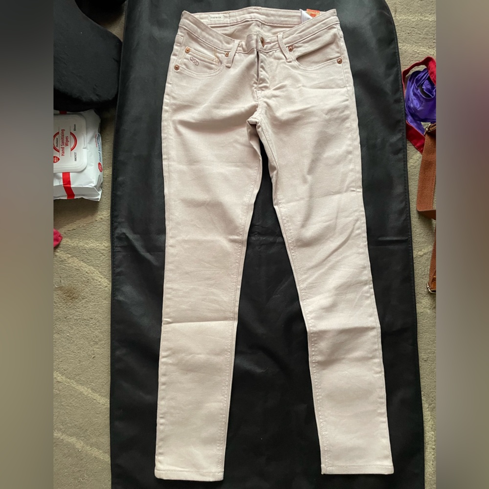 Quicksilver light pink skinny jeans (size 0/23 but altered for petite length)